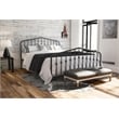 Novogratz Bushwick Queen Adjustable Metal Bed in Gray
