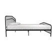 Novogratz Bushwick King Adjustable Metal Bed in Black