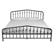 Novogratz Bushwick King Adjustable Metal Bed in Black