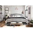 Novogratz Bushwick King Adjustable Metal Bed in Black