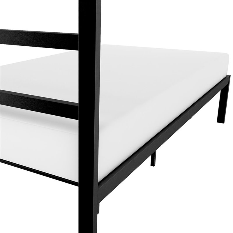 Signature Sleep Premium Twin Metal Slat Bed in Black Cymax Business