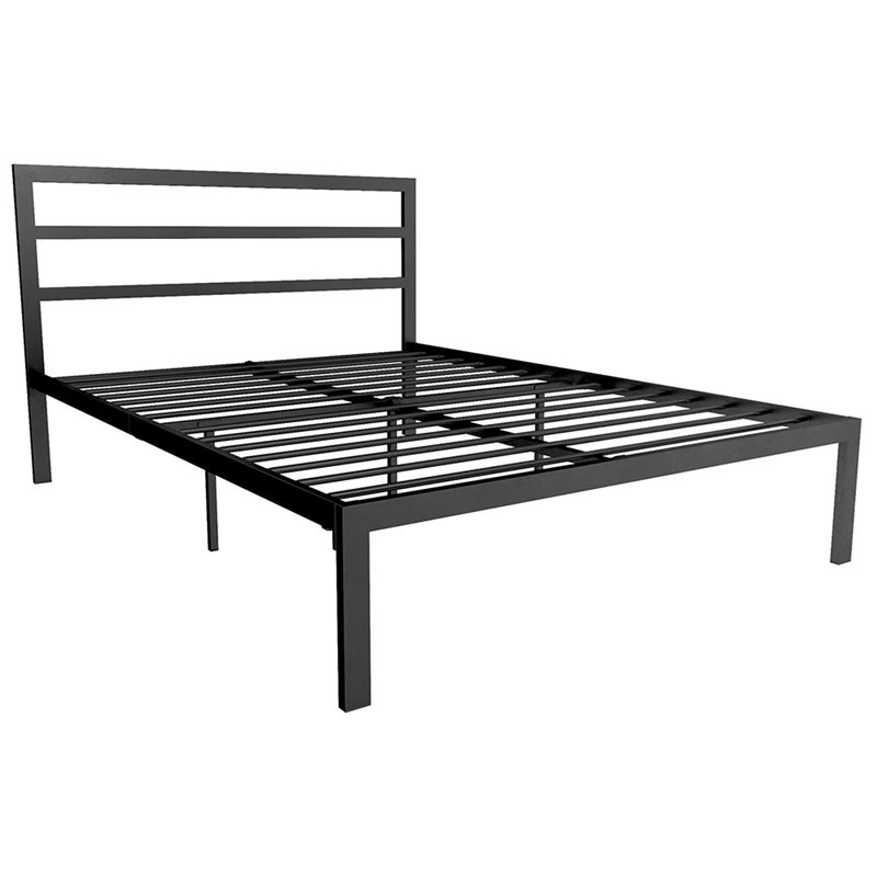 Signature Sleep Premium Full Metal Slat Bed in Black Cymax Business