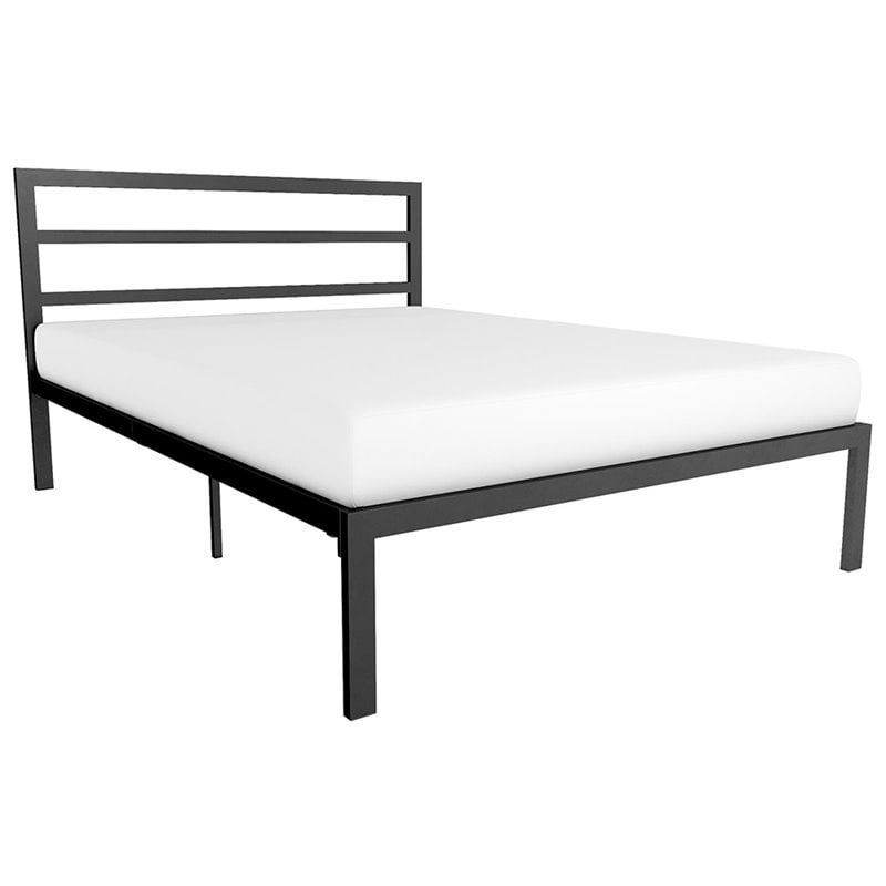 Signature Sleep Premium Full Metal Slat Bed in Black Cymax Business