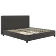 DHP Eva Tufted King Panel Bed in Gray