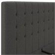 DHP Eva Tufted King Panel Bed in Gray