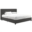 DHP Eva Tufted King Panel Bed in Gray