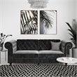 DHP Furini Tufted Sleeper Sofa in Gray