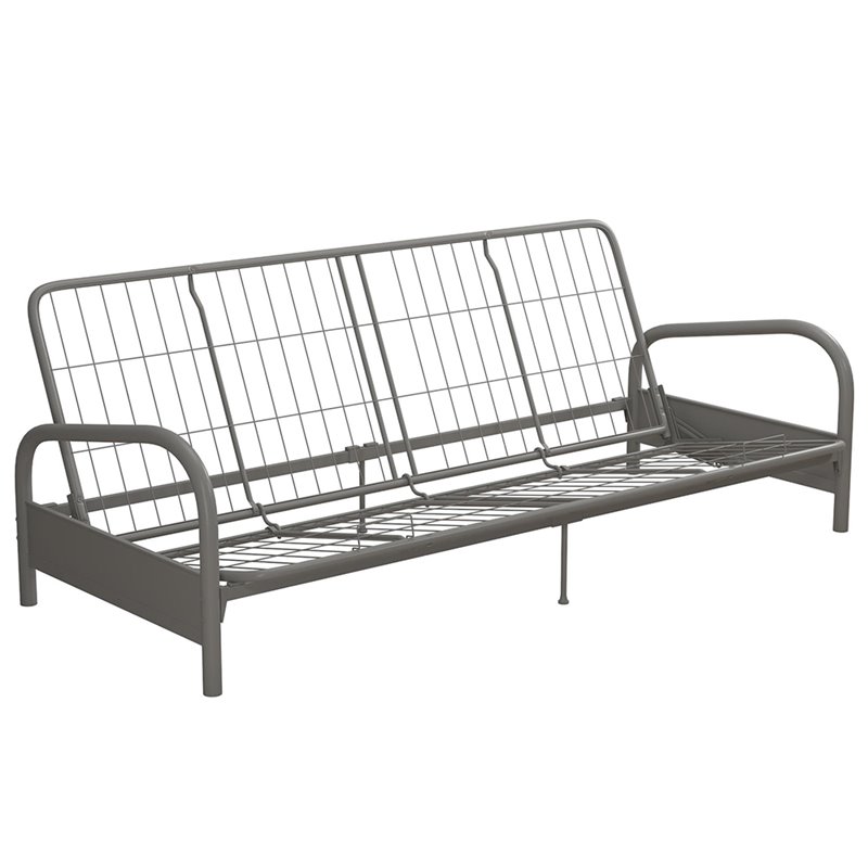 DHP Kris Metal Futon Frame in Silver