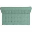 DHP Mabel Tufted Sleeper Sofa in Teal and Chrome