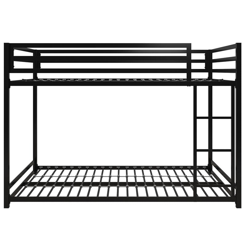 DHP Mabel Full Over Full Metal Bunk Bed in Black