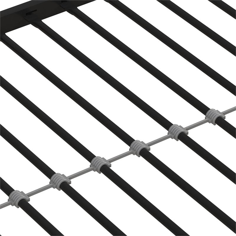 DHP Mabel Full Over Full Metal Bunk Bed in Black