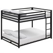 DHP Mabel Full Over Full Metal Bunk Bed in Black