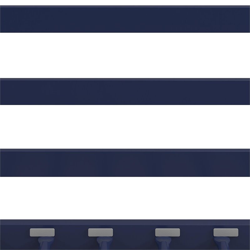 DHP Mabel Full Over Full Metal Bunk Bed in Blue