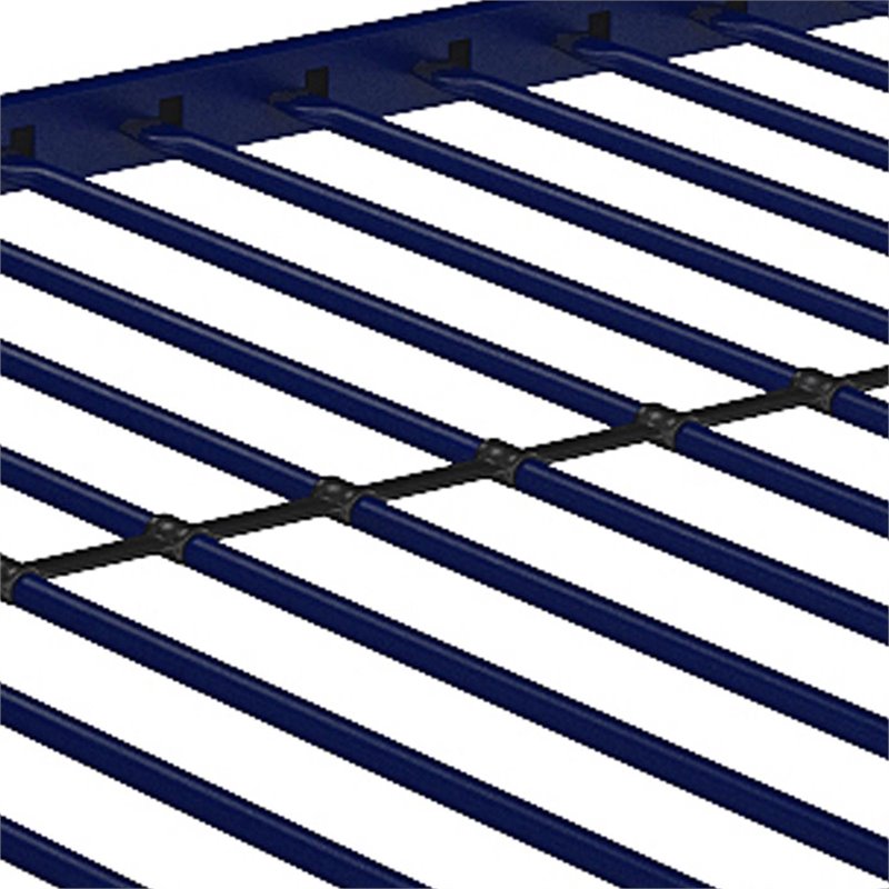 DHP Mabel Full Over Full Metal Bunk Bed in Blue
