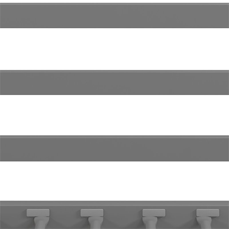 DHP Mabel Full Over Full Metal Bunk Bed in Silver