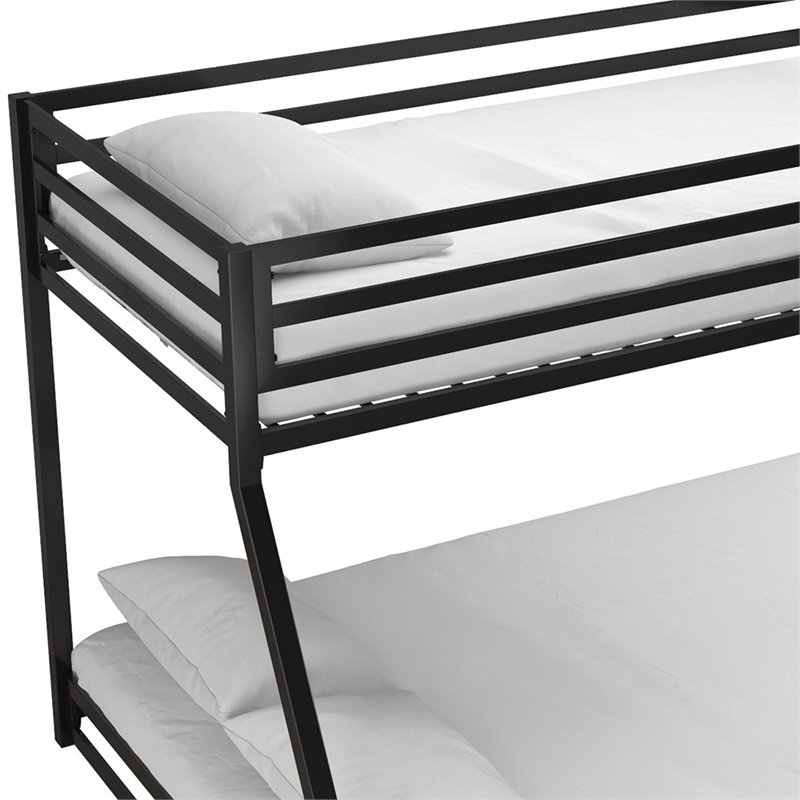 Dhp Mabel Twin Over Full Metal Bunk Bed, Dhp Twin Over Full Metal Bunk Bed Frame Black