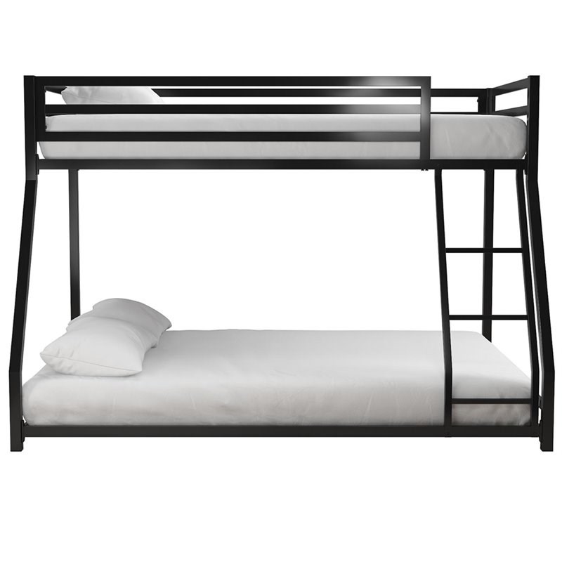 DHP Mabel Twin Over Full Metal Bunk Bed in Black