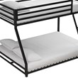 DHP Mabel Twin Over Full Metal Bunk Bed in Black