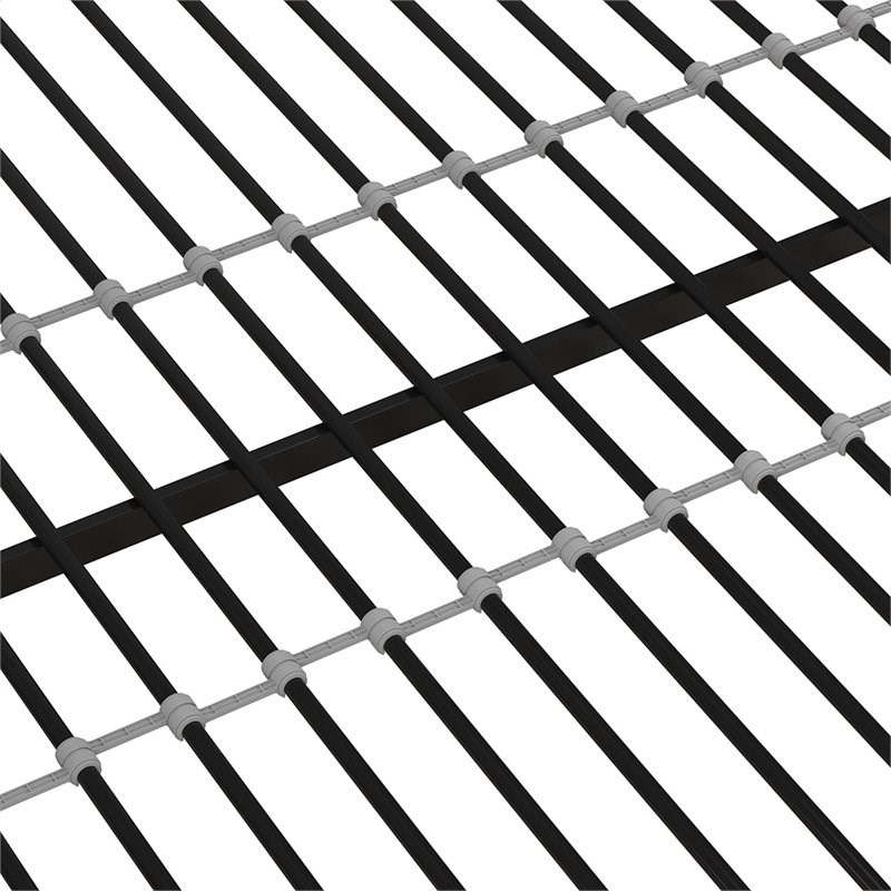 DHP Mabel Twin Over Full Metal Bunk Bed in Black