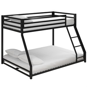 dhp mabel metal bunk bed in black