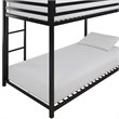 DHP Mabel Twin Over Twin Metal Bunk Bed in Black