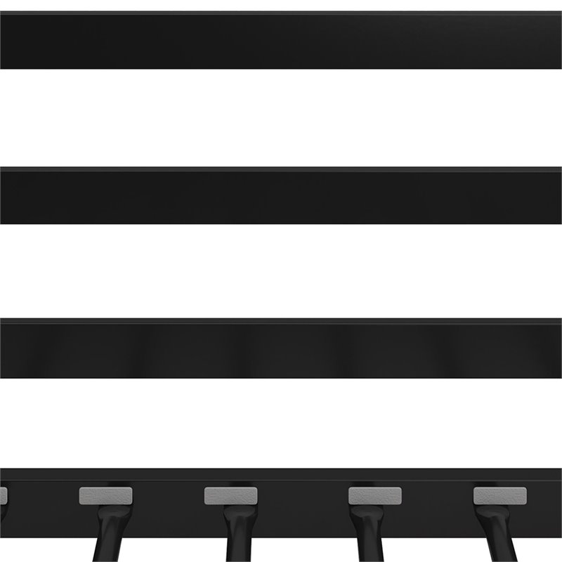 DHP Mabel Twin Over Twin Metal Bunk Bed in Black