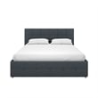 DHP Ryan Tufted Full Storage Platform Bed in Blue