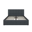 DHP Ryan Tufted Queen Storage Platform Bed in Blue