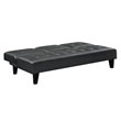 DHP Madison CupHolder Futon  in Black