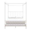 DHP Emerson Metal Canopy Bed in Full Size Frame in White