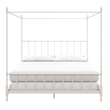 DHP Emerson Metal Canopy Bed in King Size Frame in White