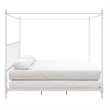 DHP Emerson Metal Canopy Bed in King Size Frame in White