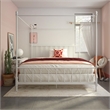 DHP Emerson Metal Canopy Bed in King Size Frame in White