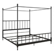 DHP Emerson Metal Canopy Bed in King Size Frame in Black