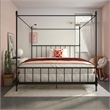 DHP Emerson Metal Canopy Bed in King Size Frame in Black