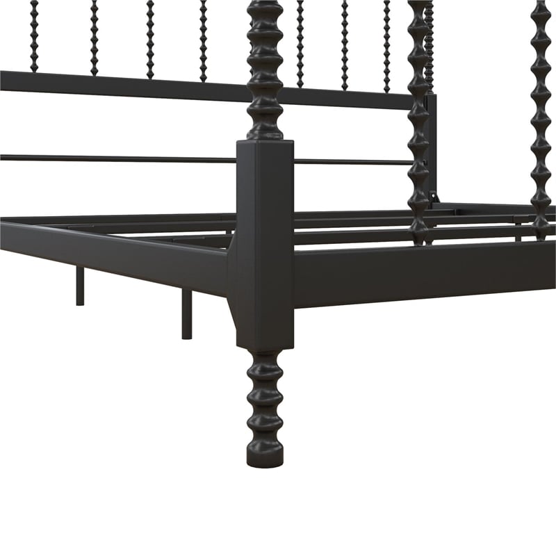 DHP Emerson Metal Canopy Bed In King Size Frame In Black | Cymax Business