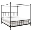 DHP Emerson Metal Canopy Bed in King Size Frame in Black