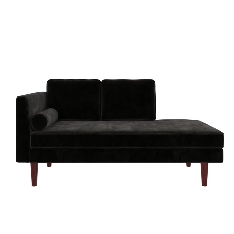 Nico Upholstered Daybed in Black Velvet Cymax Business