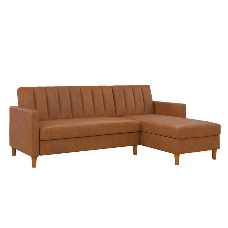 Dhp Nelly Futon Sectional With Storage In Camel Faux Leather De20257 - Kingway Sectional Sofa Bed With Storage Convertible Chaise Sofabed Grey Dhp Nelly Futon Sectional With Storage In Camel Faux Leather De20257 - Kingway Sectional Sofa Bed With Storage Convertible Chaise Sofabed Grey