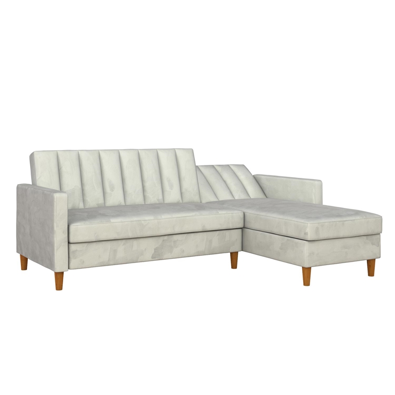 Dhp Nelly Futon Sectional With Storage In Light Gray Velvet De55249 - Kingway Sectional Sofa Bed With Storage Convertible Chaise Sofabed Grey Dhp Nelly Futon Sectional With Storage In Light Gray Velvet De55249 - Kingway Sectional Sofa Bed With Storage Convertible Chaise Sofabed Grey