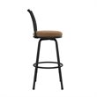 DHP Alfie Upholstered Seat Swivel Barstools (Set of 3) Tan Microfiber