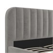 DHP Camilla Upholstered Queen Bed in Gray Velvet