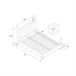 DHP Camilla Upholstered Queen Bed in Gray Velvet