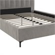 DHP Camilla Upholstered Queen Bed in Gray Velvet