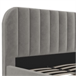 DHP Camilla Upholstered King Bed in Gray Velvet