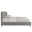 DHP Camilla Upholstered King Bed in Gray Velvet