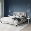 DHP Camilla Upholstered King Bed in Gray Velvet