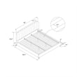 DHP Camilla Upholstered King Bed in Gray Velvet