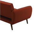 DHP Novogratz Brittany Linen Futon in Persimmon Orange