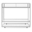 DHP Triple Twin Bunk Bed in White Metal
